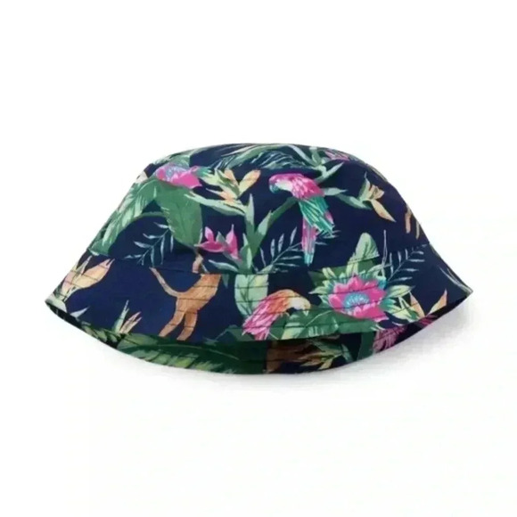 NWT Medieval Blue Janie and Jack TROPICAL JUNGLE BUCKET HAT - Picture 1 of 2
